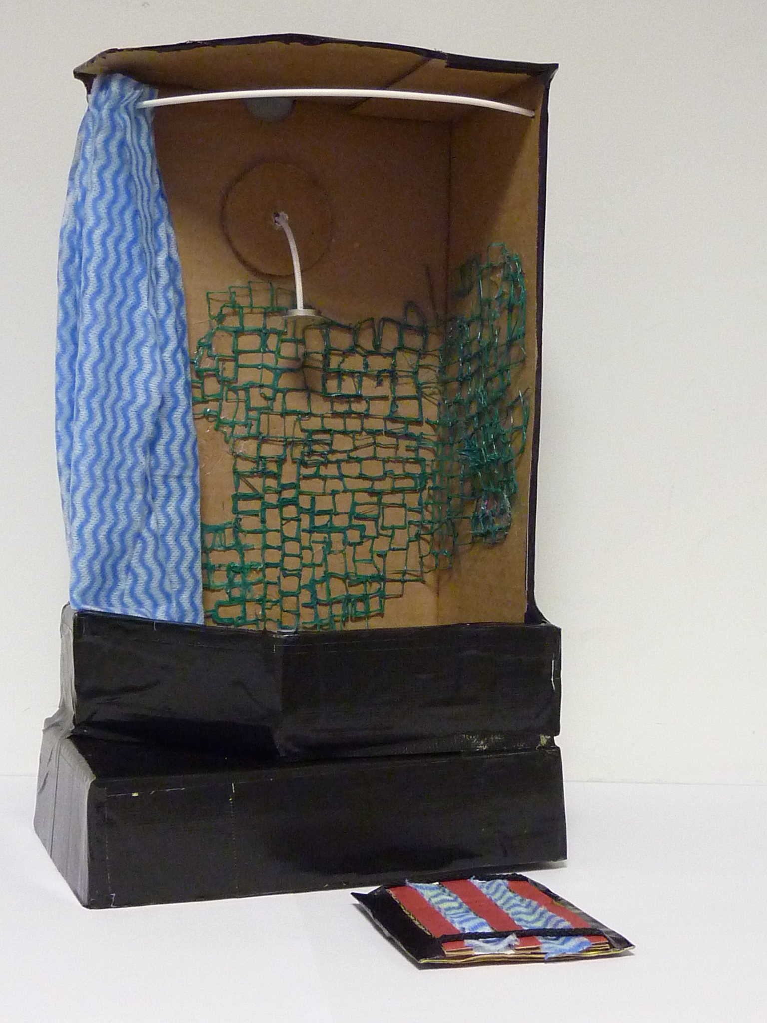 BioShower — repurposing the use of house spaces — Close-up of bio-grout